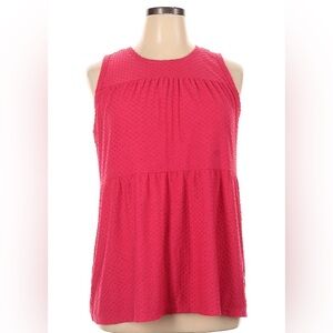Pink sleeveless top